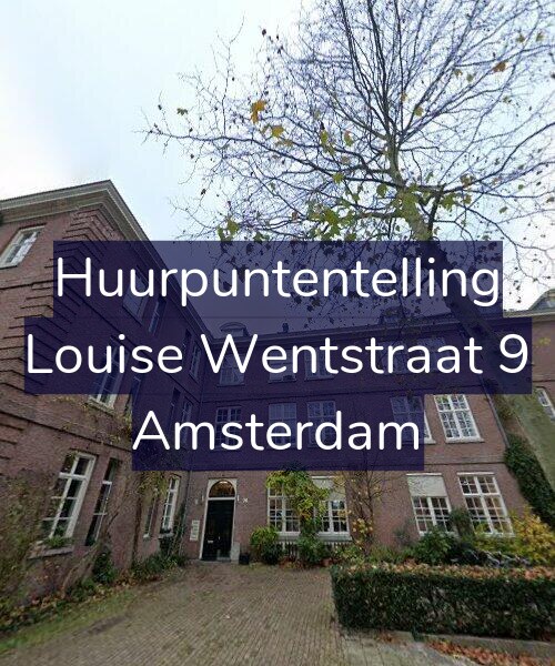 Foto gevel Huurpuntentelling voor Louise Wentstraat 9, Amsterdam