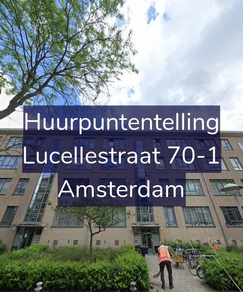 Foto gevel Huurpuntentelling voor Lucellestraat 70-1, Amsterdam