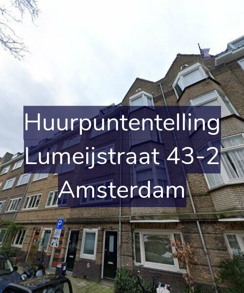 Foto gevel Huurpuntentelling voor Lumeijstraat 43-2, Amsterdam