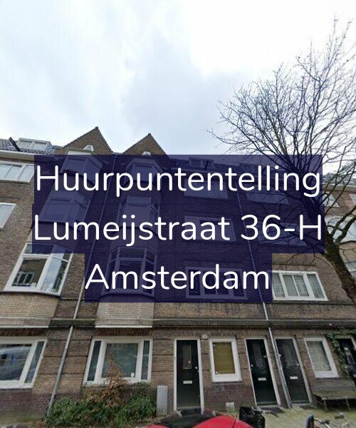 Foto gevel Huurpuntentelling voor Lumeijstraat 36-H, Amsterdam