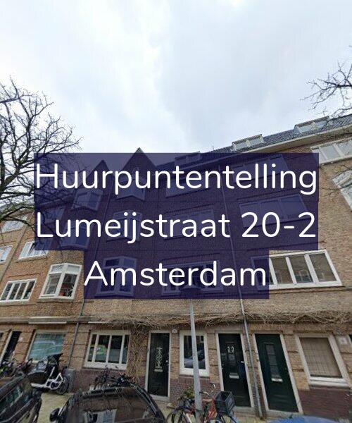 Foto gevel Huurpuntentelling voor Lumeijstraat 20-2, Amsterdam