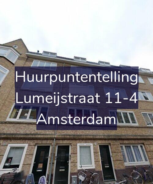 Foto gevel Huurpuntentelling voor Lumeijstraat 11-4, Amsterdam