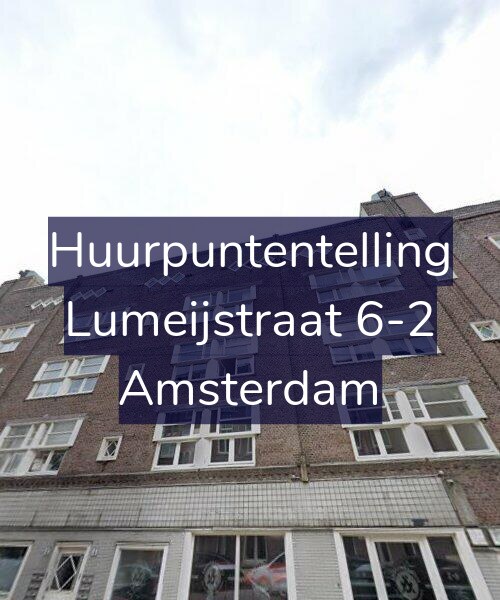 Foto gevel Huurpuntentelling voor Lumeijstraat 6-2, Amsterdam