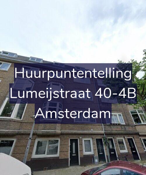 Foto gevel Huurpuntentelling voor Lumeijstraat 40-4B, Amsterdam