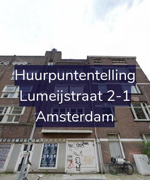 Foto gevel Huurpuntentelling voor Lumeijstraat 2-1, Amsterdam