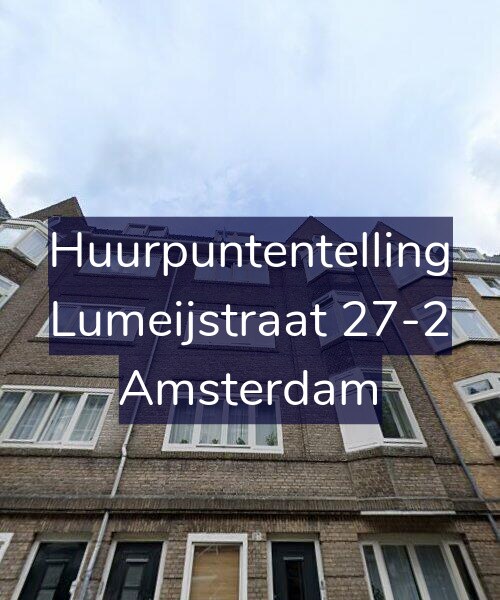 Foto gevel Huurpuntentelling voor Lumeijstraat 27-2, Amsterdam