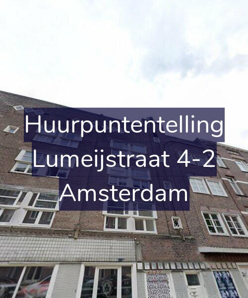 Foto gevel Huurpuntentelling voor Lumeijstraat 4-2, Amsterdam