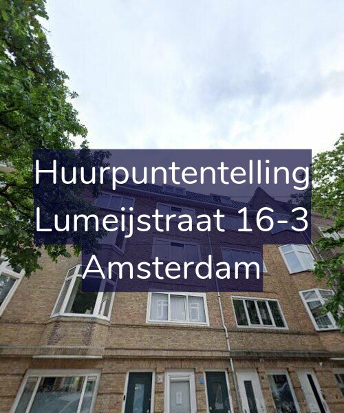 Foto gevel Huurpuntentelling voor Lumeijstraat 16-3, Amsterdam