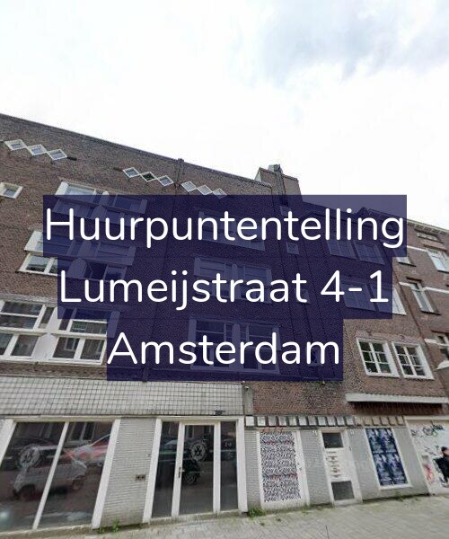 Foto gevel Huurpuntentelling voor Lumeijstraat 4-1, Amsterdam