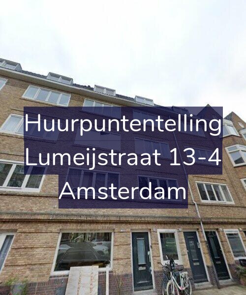 Foto gevel Huurpuntentelling voor Lumeijstraat 13-4, Amsterdam