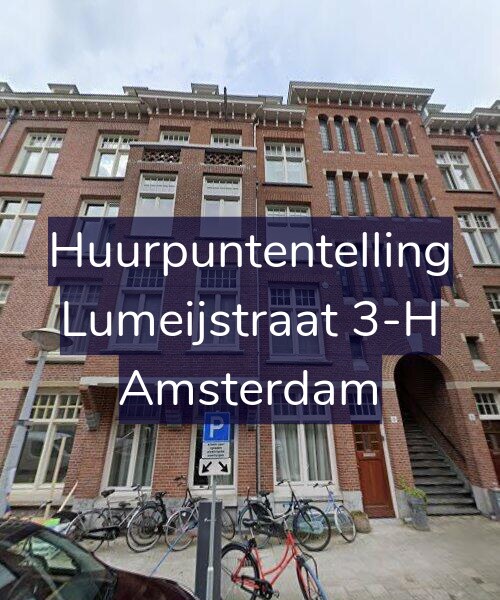 Foto gevel Huurpuntentelling voor Lumeijstraat 3-H, Amsterdam