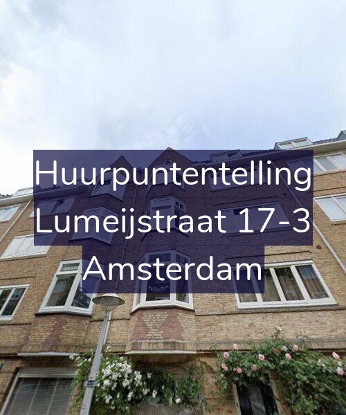 Foto gevel Huurpuntentelling voor Lumeijstraat 17-3, Amsterdam