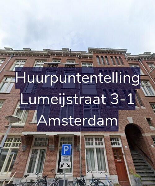 Foto gevel Huurpuntentelling voor Lumeijstraat 3-1, Amsterdam