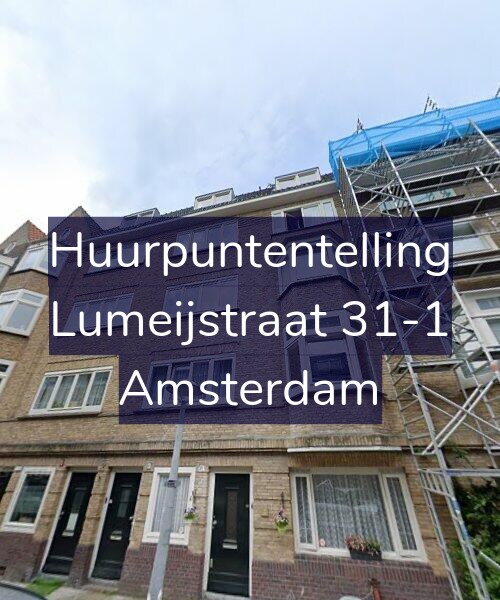 Foto gevel Huurpuntentelling voor Lumeijstraat 31-1, Amsterdam
