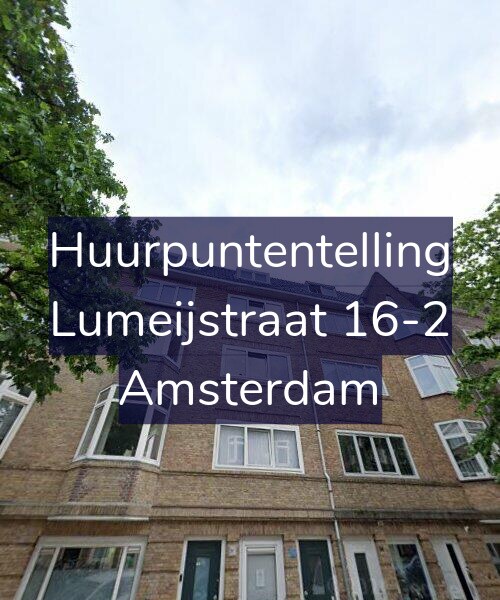 Foto gevel Huurpuntentelling voor Lumeijstraat 16-2, Amsterdam