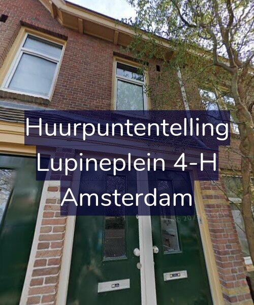 Foto gevel Huurpuntentelling voor Lupineplein 4-H, Amsterdam