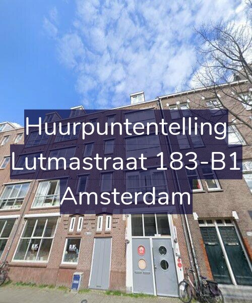 Foto gevel Huurpuntentelling voor Lutmastraat 183-B1, Amsterdam