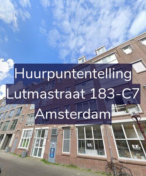 Foto gevel Huurpuntentelling voor Lutmastraat 183-C7, Amsterdam