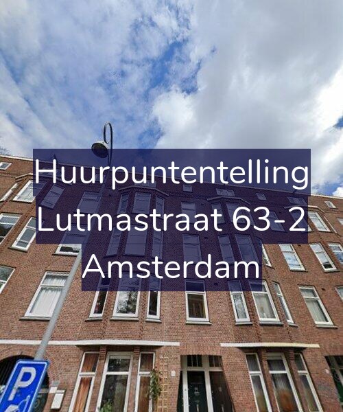 Foto gevel Huurpuntentelling voor Lutmastraat 63-2, Amsterdam