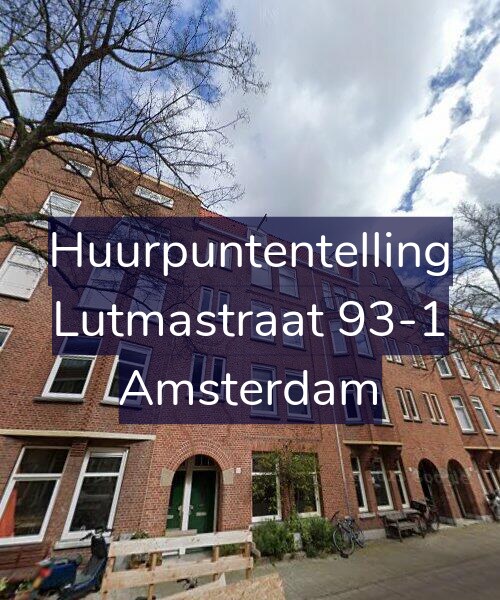 Foto gevel Huurpuntentelling voor Lutmastraat 93-1, Amsterdam