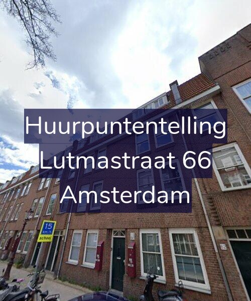 Foto gevel Huurpuntentelling voor Lutmastraat 66, Amsterdam