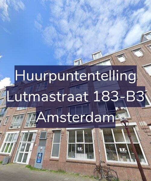 Foto gevel Huurpuntentelling voor Lutmastraat 183-B3, Amsterdam