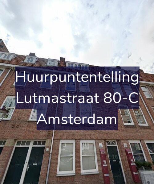 Foto gevel Huurpuntentelling voor Lutmastraat 80-C, Amsterdam