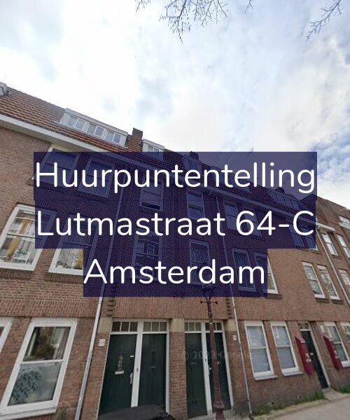 Foto gevel Huurpuntentelling voor Lutmastraat 64-C, Amsterdam