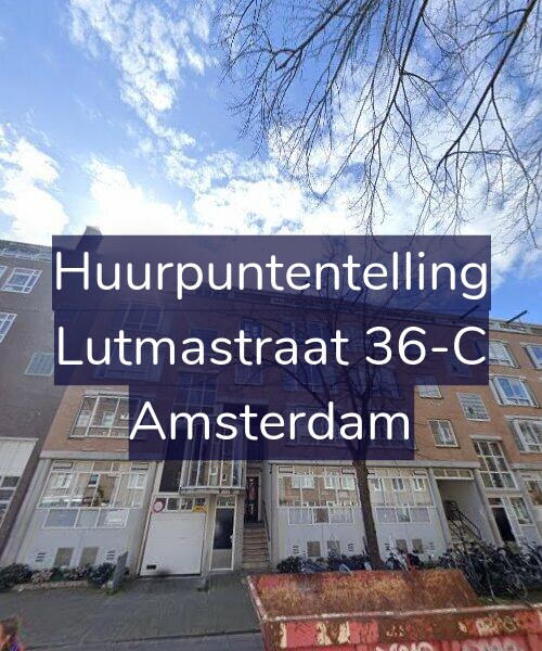 Foto gevel Huurpuntentelling voor Lutmastraat 36-C, Amsterdam