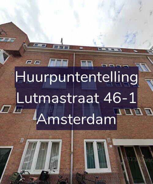 Foto gevel Huurpuntentelling voor Lutmastraat 46-1, Amsterdam