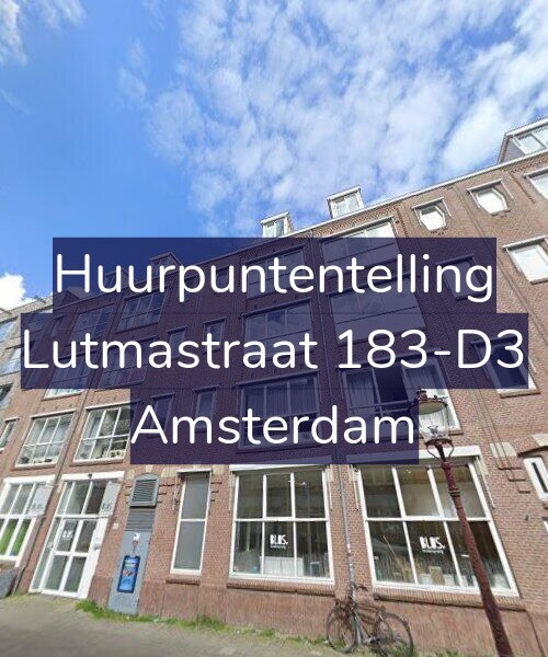 Foto gevel Huurpuntentelling voor Lutmastraat 183-D3, Amsterdam
