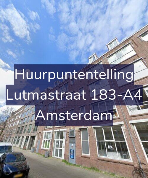 Foto gevel Huurpuntentelling voor Lutmastraat 183-A4, Amsterdam