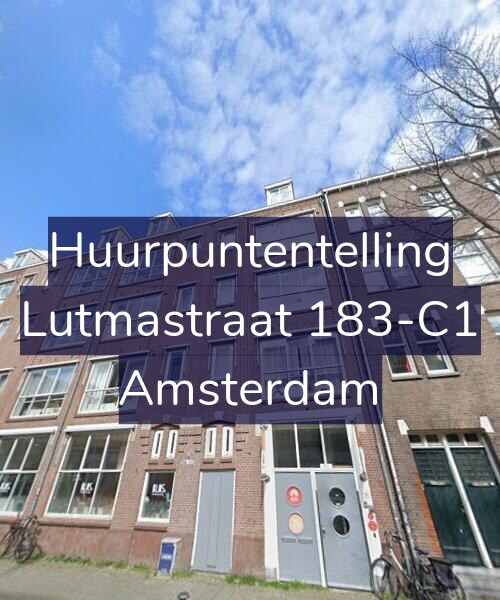 Foto gevel Huurpuntentelling voor Lutmastraat 183-C1, Amsterdam