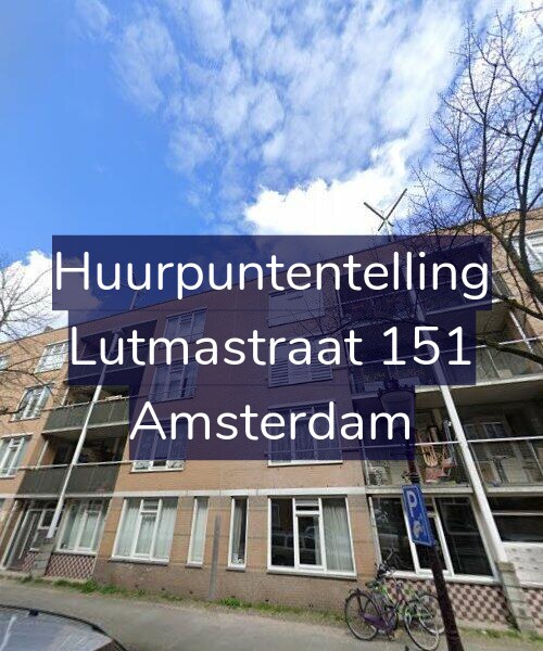 Foto gevel Huurpuntentelling voor Lutmastraat 151, Amsterdam