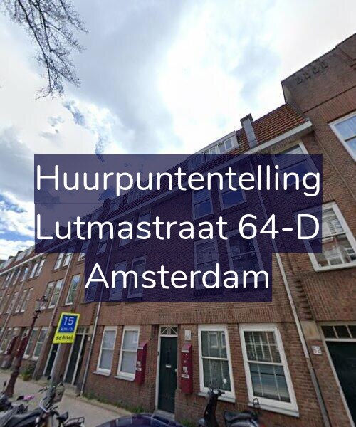 Foto gevel Huurpuntentelling voor Lutmastraat 64-D, Amsterdam