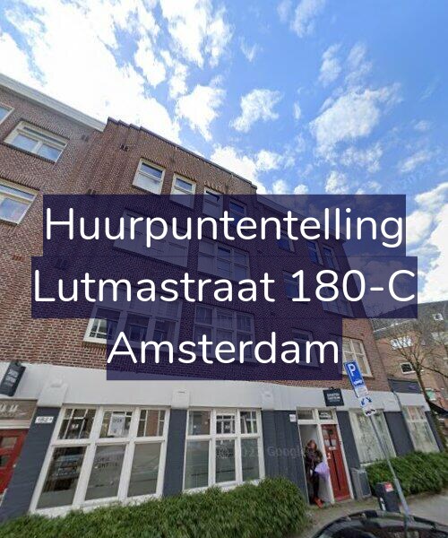 Foto gevel Huurpuntentelling voor Lutmastraat 180-C, Amsterdam