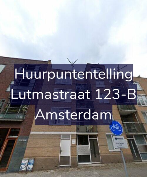 Foto gevel Huurpuntentelling voor Lutmastraat 123-B, Amsterdam