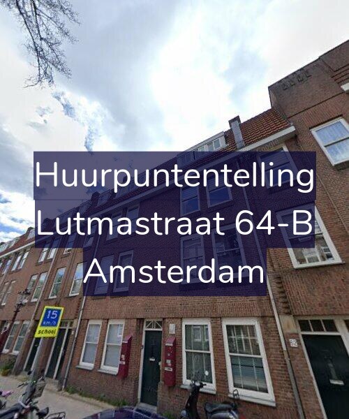 Foto gevel Huurpuntentelling voor Lutmastraat 64-B, Amsterdam