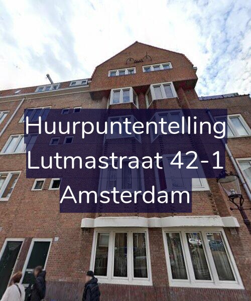 Foto gevel Huurpuntentelling voor Lutmastraat 42-1, Amsterdam