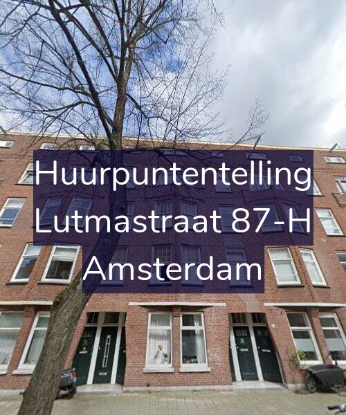Foto gevel Huurpuntentelling voor Lutmastraat 87-H, Amsterdam