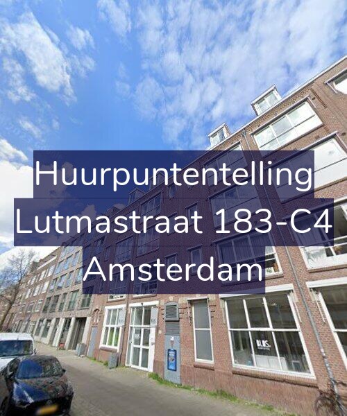 Foto gevel Huurpuntentelling voor Lutmastraat 183-C4, Amsterdam