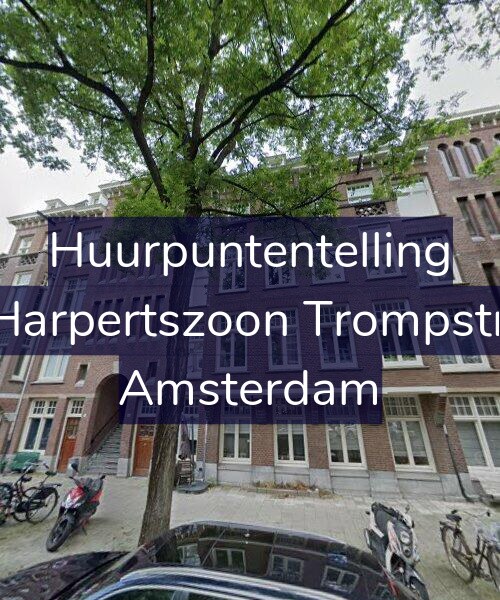 Foto gevel Huurpuntentelling voor Maarten Harpertszoon Trompstraat 16-H, Amsterdam
