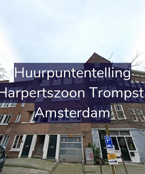 Foto gevel Huurpuntentelling voor Maarten Harpertszoon Trompstraat 44-3, Amsterdam