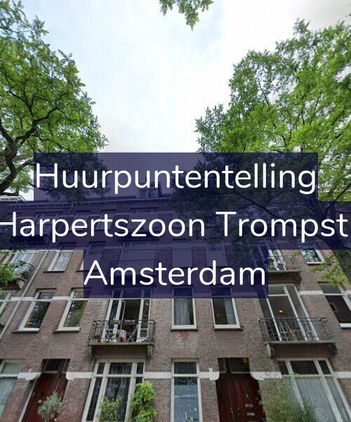 Foto gevel Huurpuntentelling voor Maarten Harpertszoon Trompstraat 30-2, Amsterdam