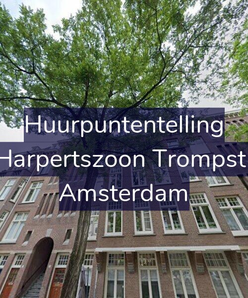 Foto gevel Huurpuntentelling voor Maarten Harpertszoon Trompstraat 16-3, Amsterdam