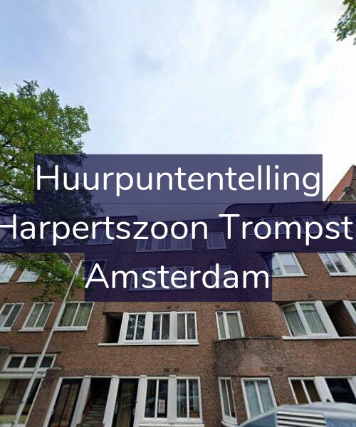 Foto gevel Huurpuntentelling voor Maarten Harpertszoon Trompstraat 40-2, Amsterdam