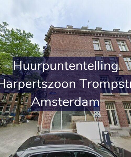 Foto gevel Huurpuntentelling voor Maarten Harpertszoon Trompstraat 24-H, Amsterdam