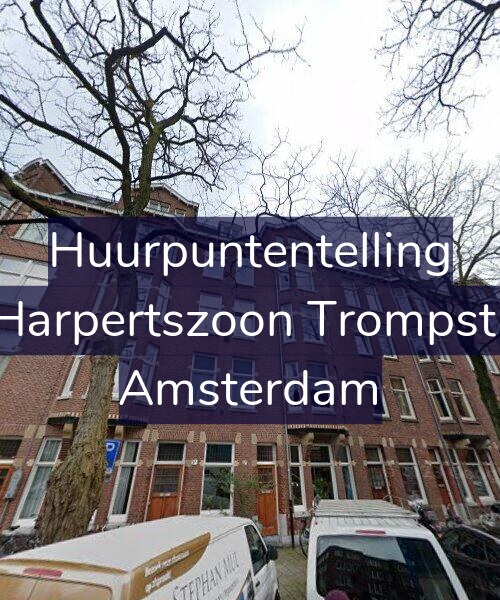 Foto gevel Huurpuntentelling voor Maarten Harpertszoon Trompstraat 37-2, Amsterdam