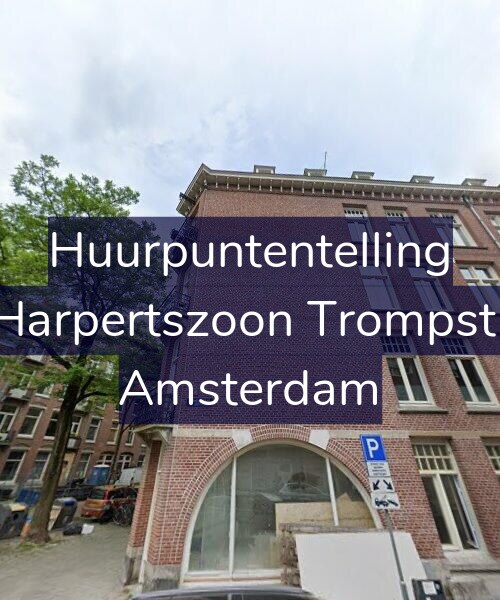 Foto gevel Huurpuntentelling voor Maarten Harpertszoon Trompstraat 24-1, Amsterdam