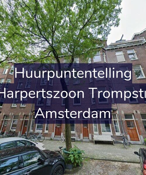 Foto gevel Huurpuntentelling voor Maarten Harpertszoon Trompstraat 33-H, Amsterdam